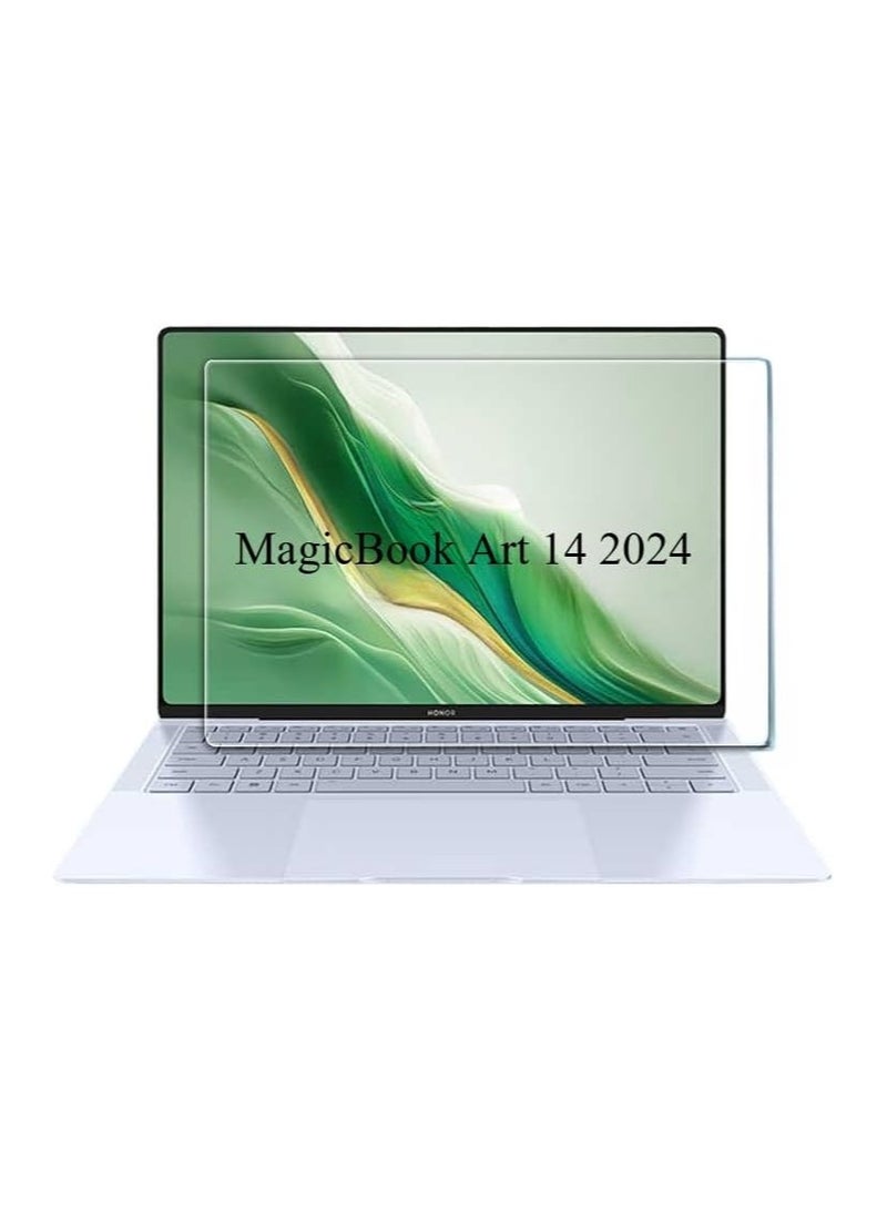 حماية شاشة متوافقة مع Honor MagicBook Art 14 2024 14.6 بوصة، فيلم واقي شفاف كالبلور، فيلم مقوى عالي الدقة 9H. - Image 1